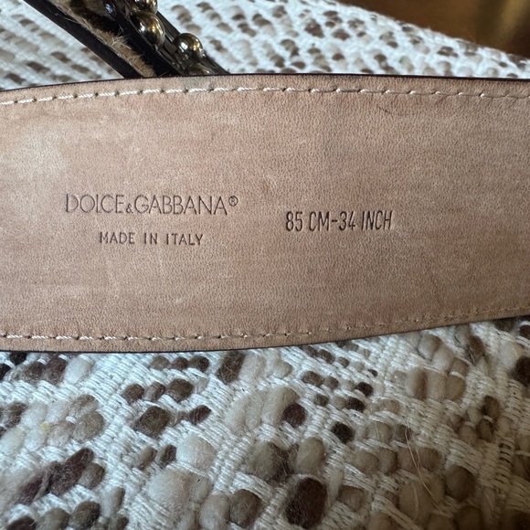 Vintage Dolce & Gabbana Calf Hair Belt - Picture 12 of 12